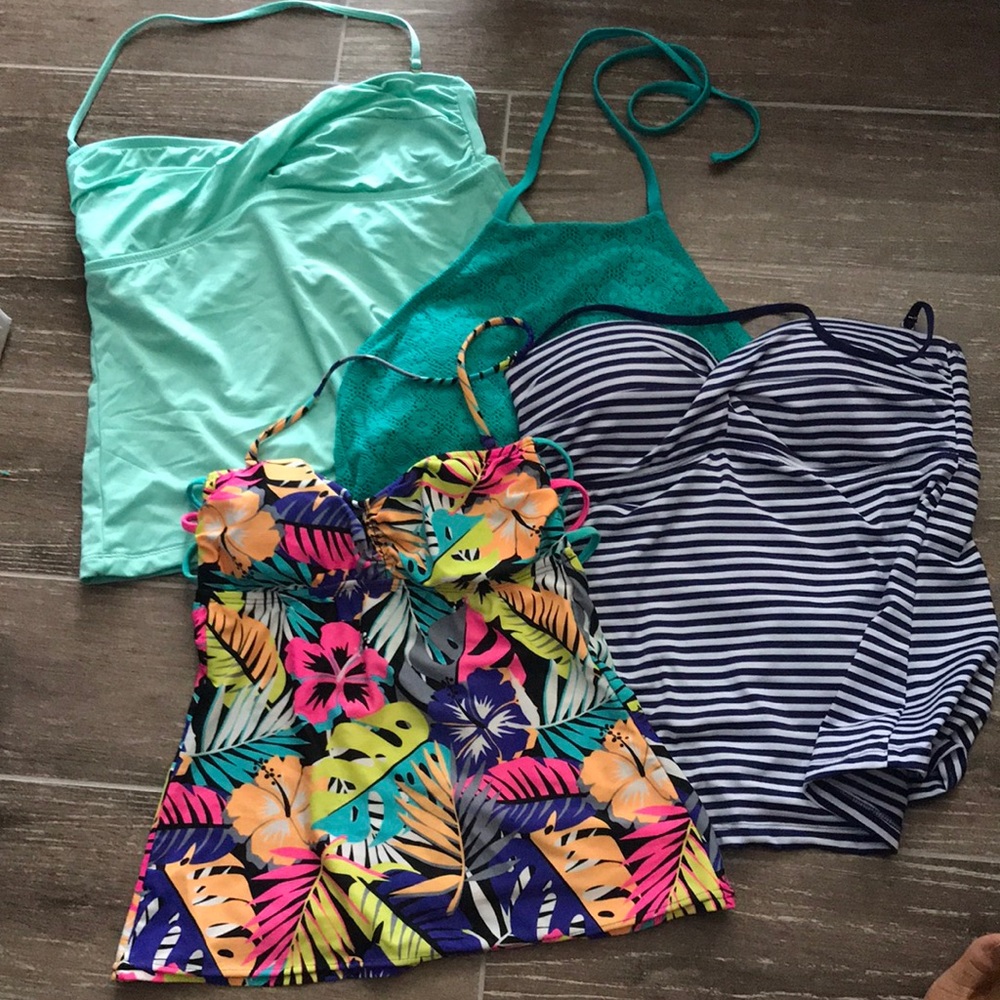 Tankini tops lot small/medium swim Mossimo Hobie